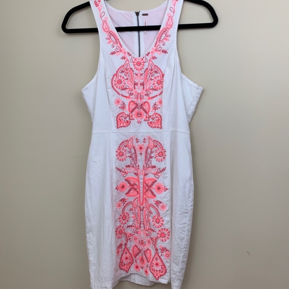 Free People Coral Gaze Bodycon Dress⭐️ - Picture 2 of 8